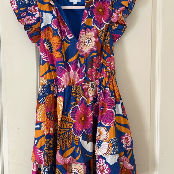 Sugarlips Dresses & Skirts - Floral Dress in Blue and Pink